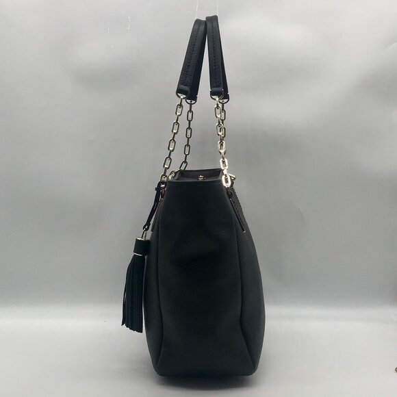 Kate Spade New York Black Leather Kingston Drive Vivian Tote Bag - Picture 4 of 10